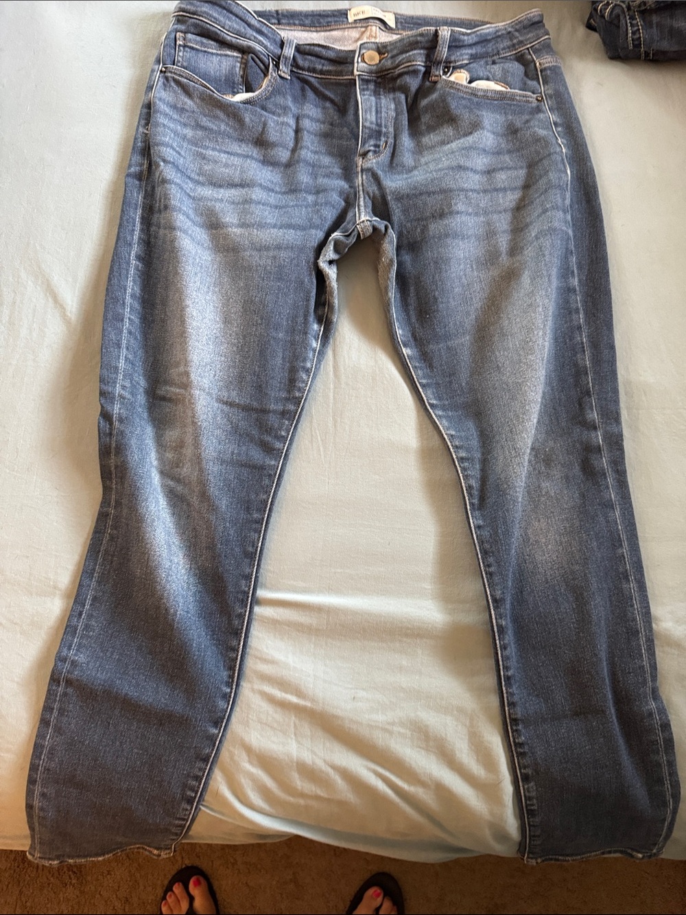 BKE Payton Mid-Rise Skinny Jeans in Faded Blue